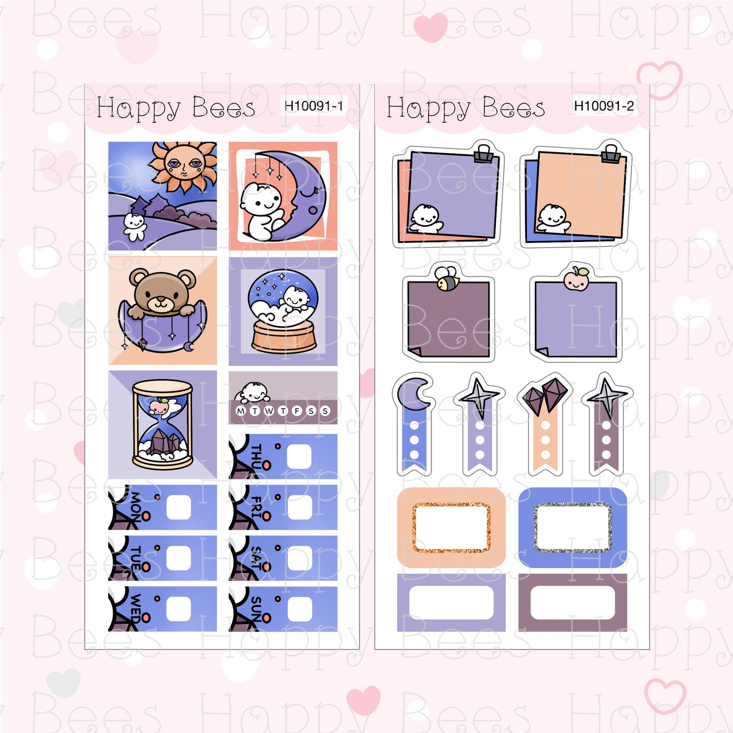 Celestial - Hobonichi Weeks Weekly Planner Sticker Kit H10091