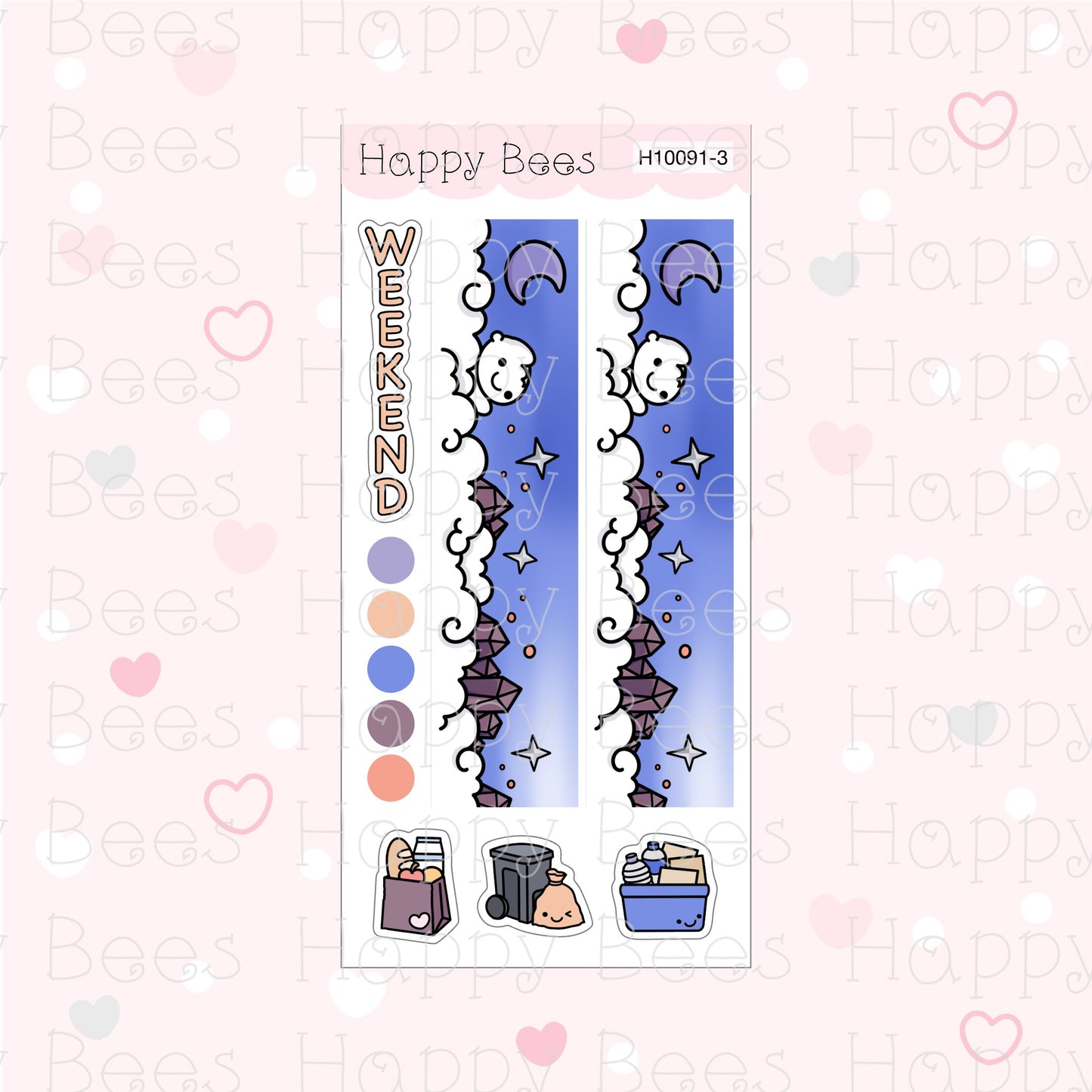 Celestial - Hobonichi Weeks Weekly Planner Sticker Kit H10091