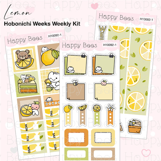 Lemon - Hobonichi Weeks Weekly Planner Sticker Kit H10092