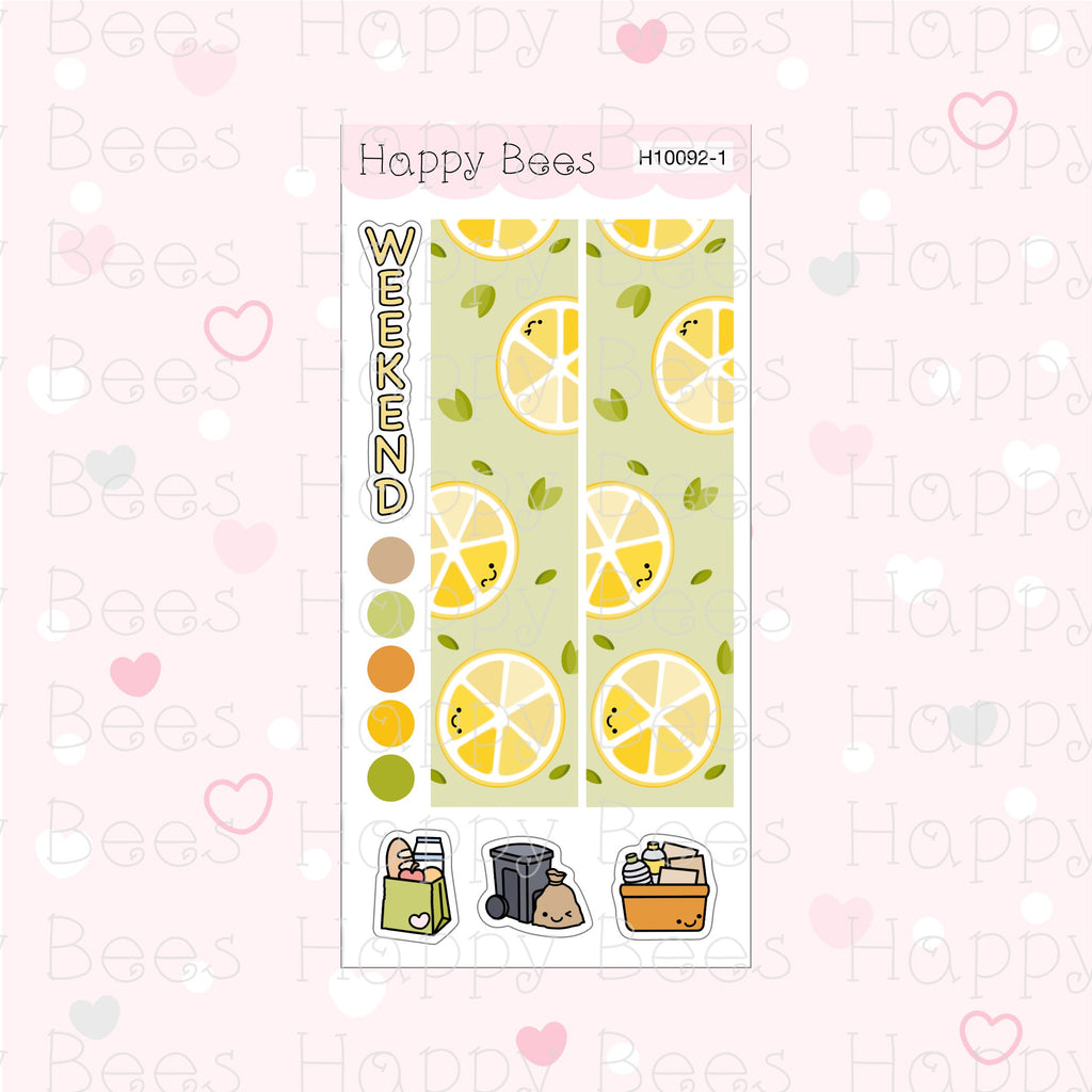 Lemon - Hobonichi Weeks Weekly Planner Sticker Kit H10092