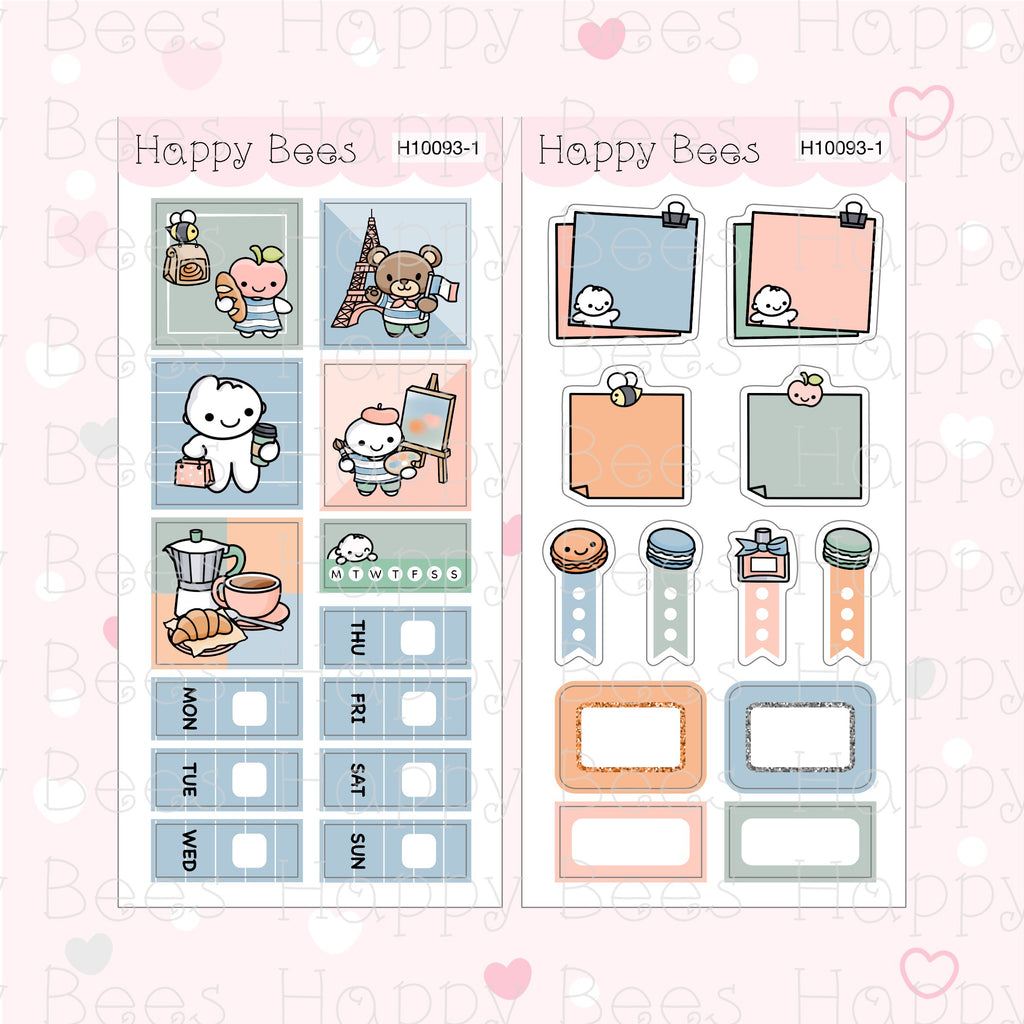Paris - Hobonichi Weeks Weekly Planner Sticker Kit H10093