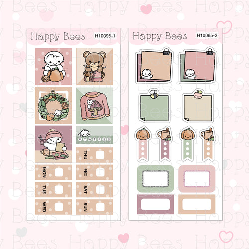 Autumn Crafts - Hobonichi Weeks Weekly Planner Sticker Kit H10095