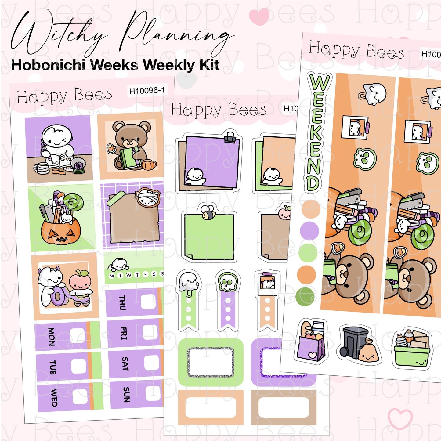 Witchy Planning - Hobonichi Weeks Weekly Planner Sticker Kit H10096