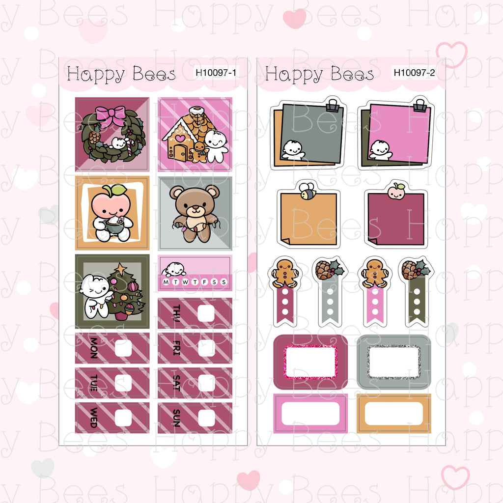 Merry & Bright - Hobonichi Weeks Weekly Planner Sticker Kit H10097
