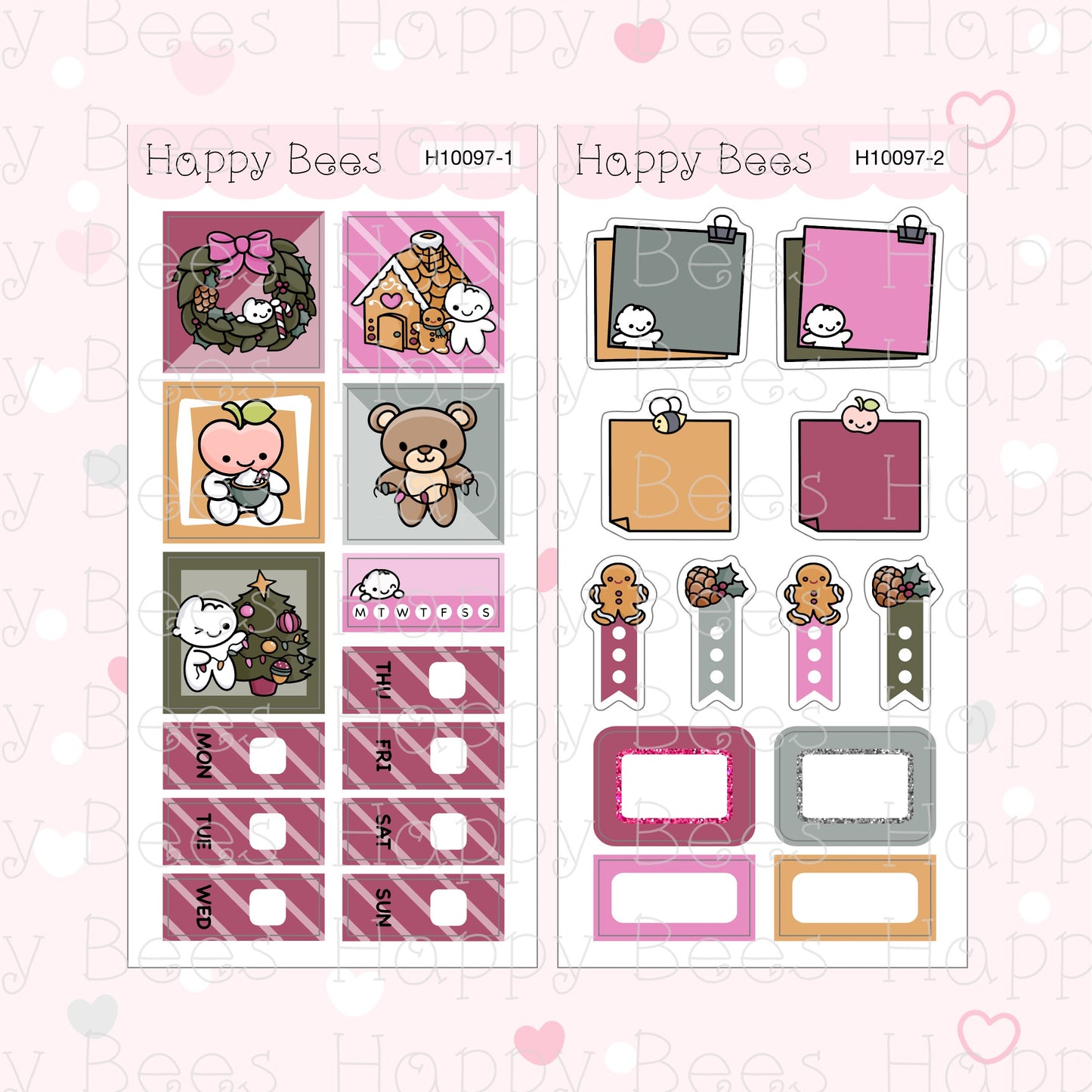 Merry & Bright - Hobonichi Weeks Weekly Planner Sticker Kit H10097