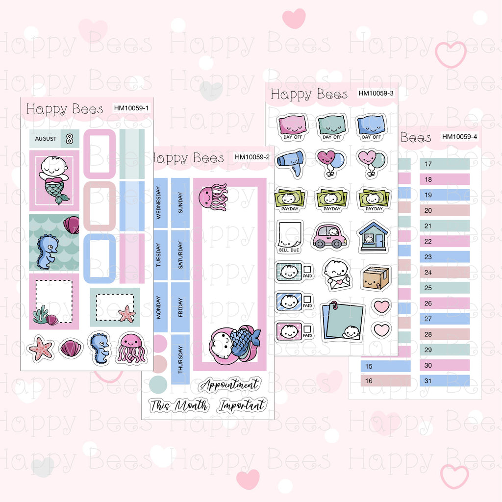 July to December - Hobonichi Weeks Monthly Planner Sticker Kit HM10058-63