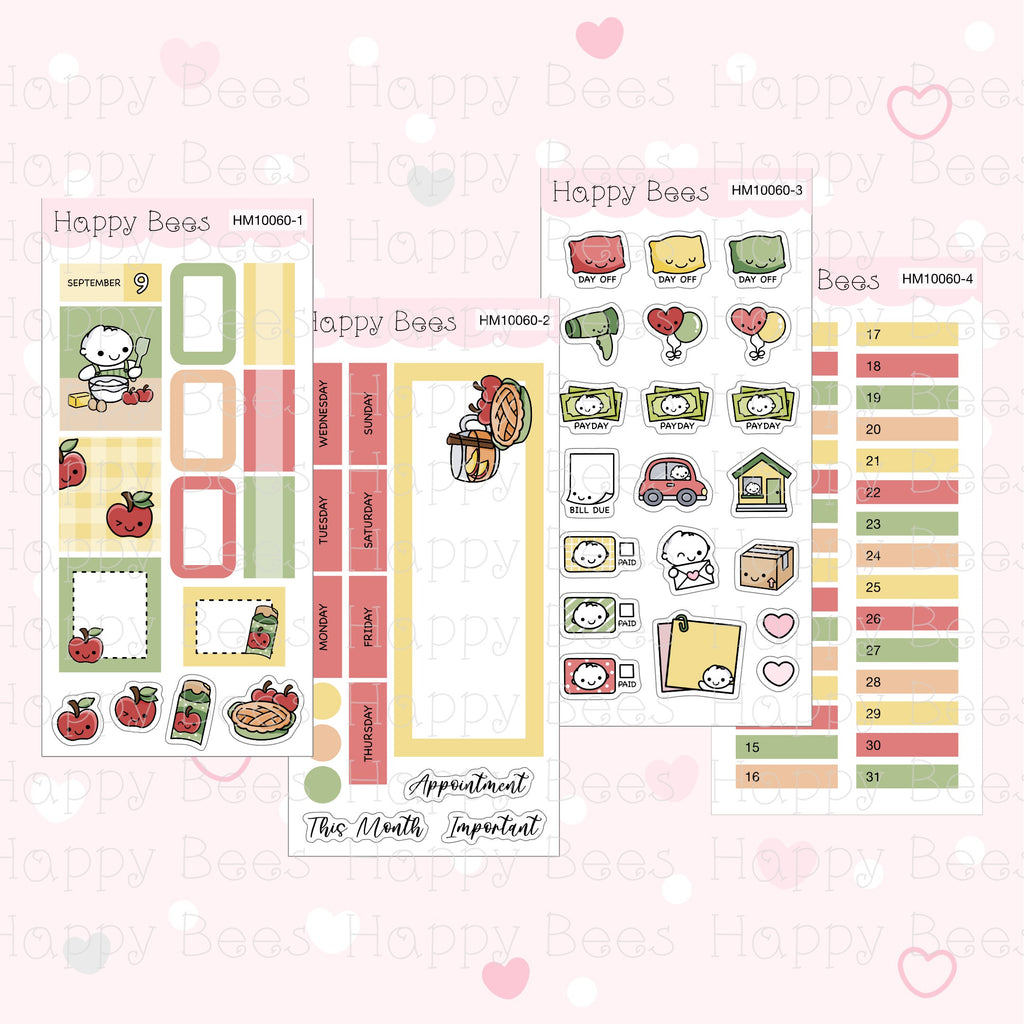 July to December - Hobonichi Weeks Monthly Planner Sticker Kit HM10058-63