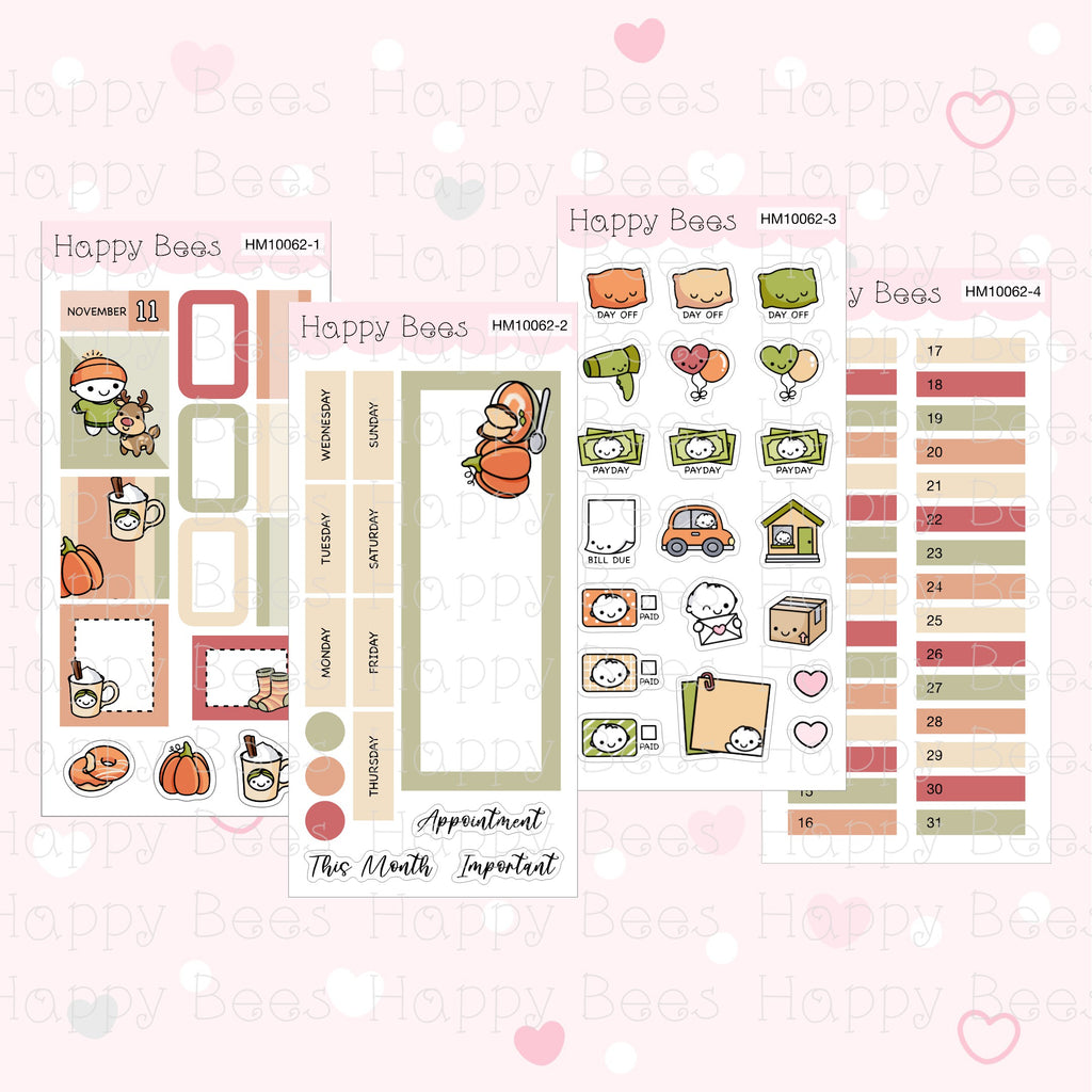 July to December - Hobonichi Weeks Monthly Planner Sticker Kit HM10058-63