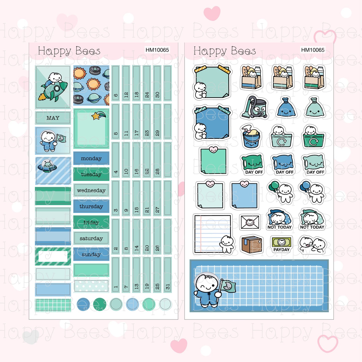 April to June - Hobonichi Weeks Monthly Planner Sticker Kit Vol. 2 HM10064-66