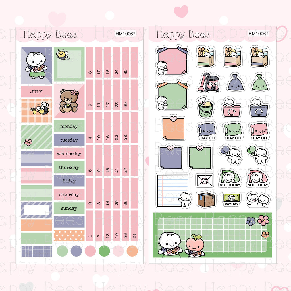 July to December - Hobonichi Weeks Monthly Planner Sticker Kit Vol. 2 HM10067-72