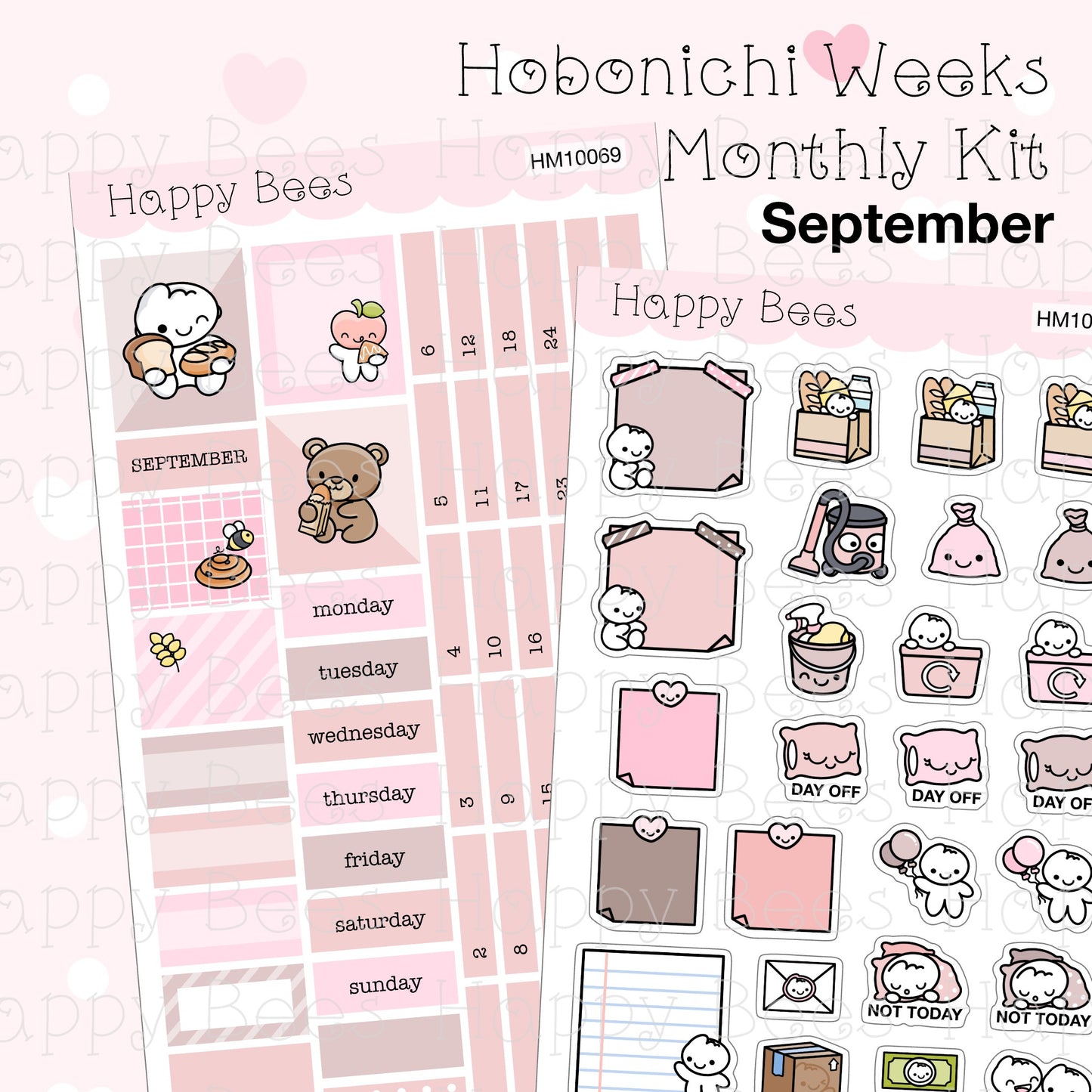 Bakery / September - Hobonichi Weeks Monthly Planner Sticker Kit Vol. 2 HM10069