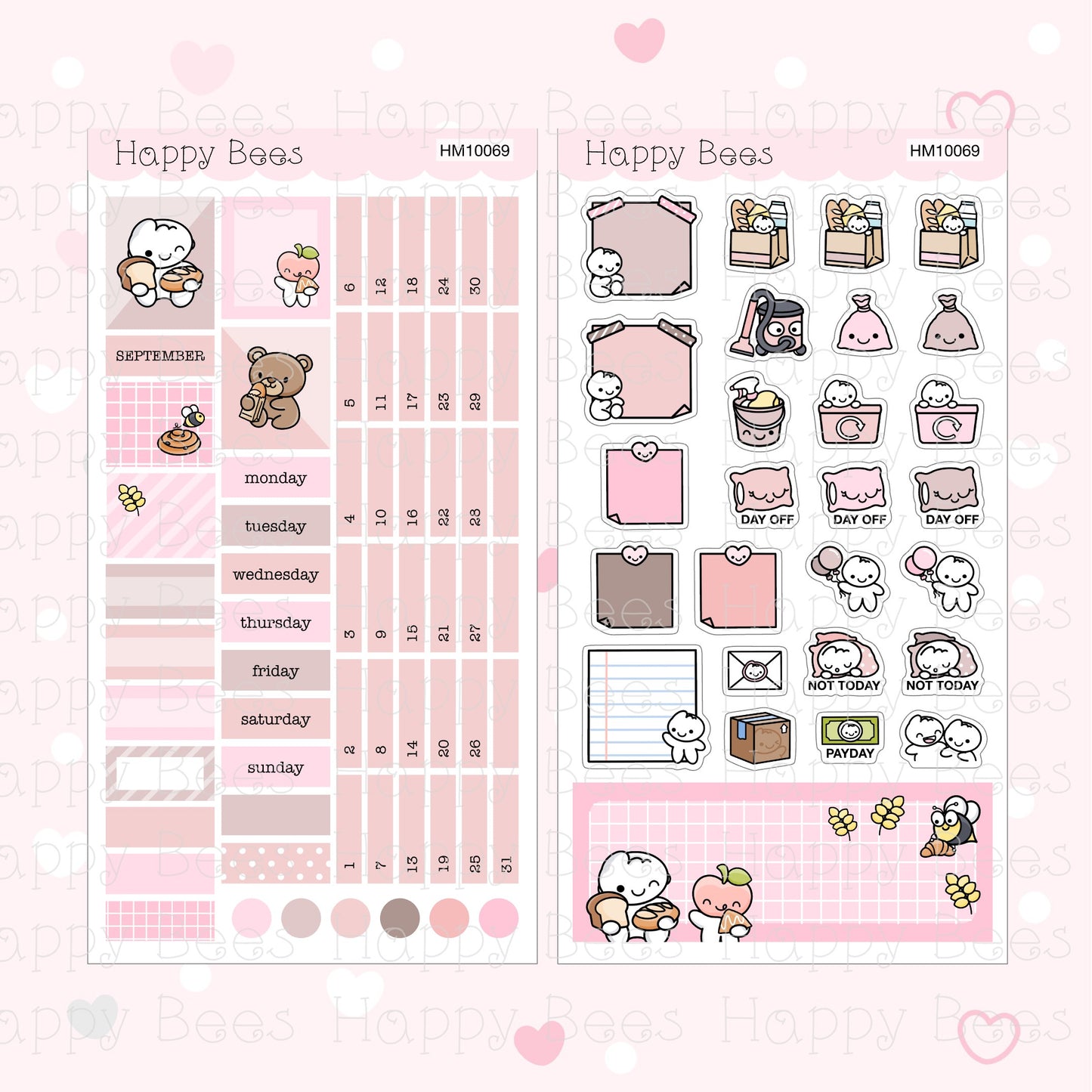 Bakery / September - Hobonichi Weeks Monthly Planner Sticker Kit Vol. 2 HM10069