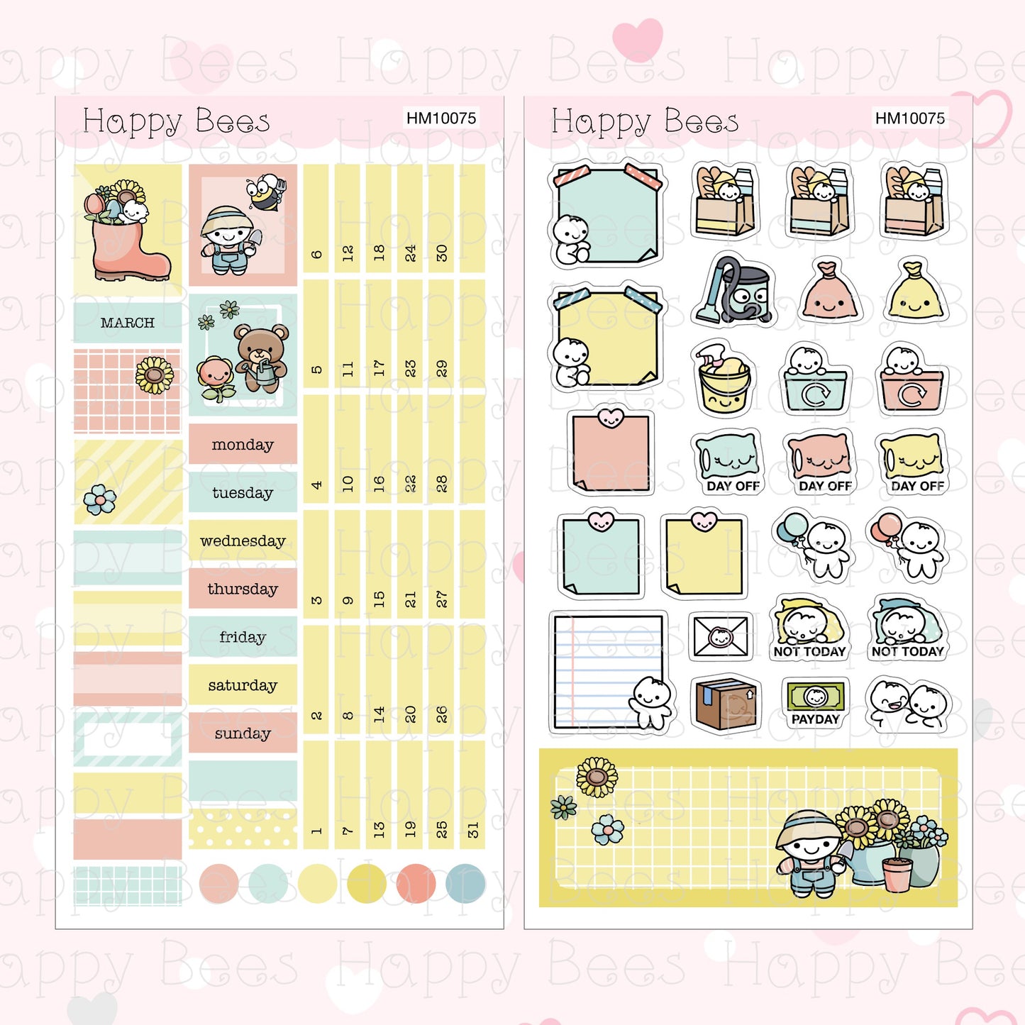 January to June - Hobonichi Weeks Monthly Planner Sticker Kit Vol. 2 HM10073-78