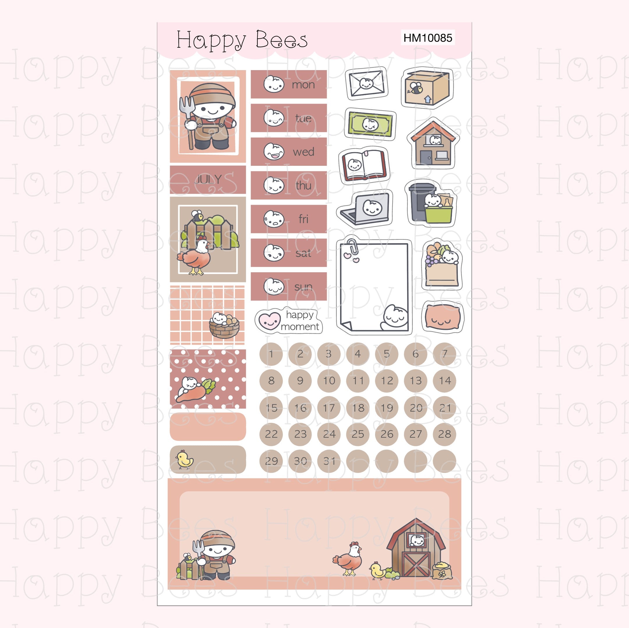 Hobonichi Weeks Monthly Planner Sticker Kit Vol. 3 HM10079-90