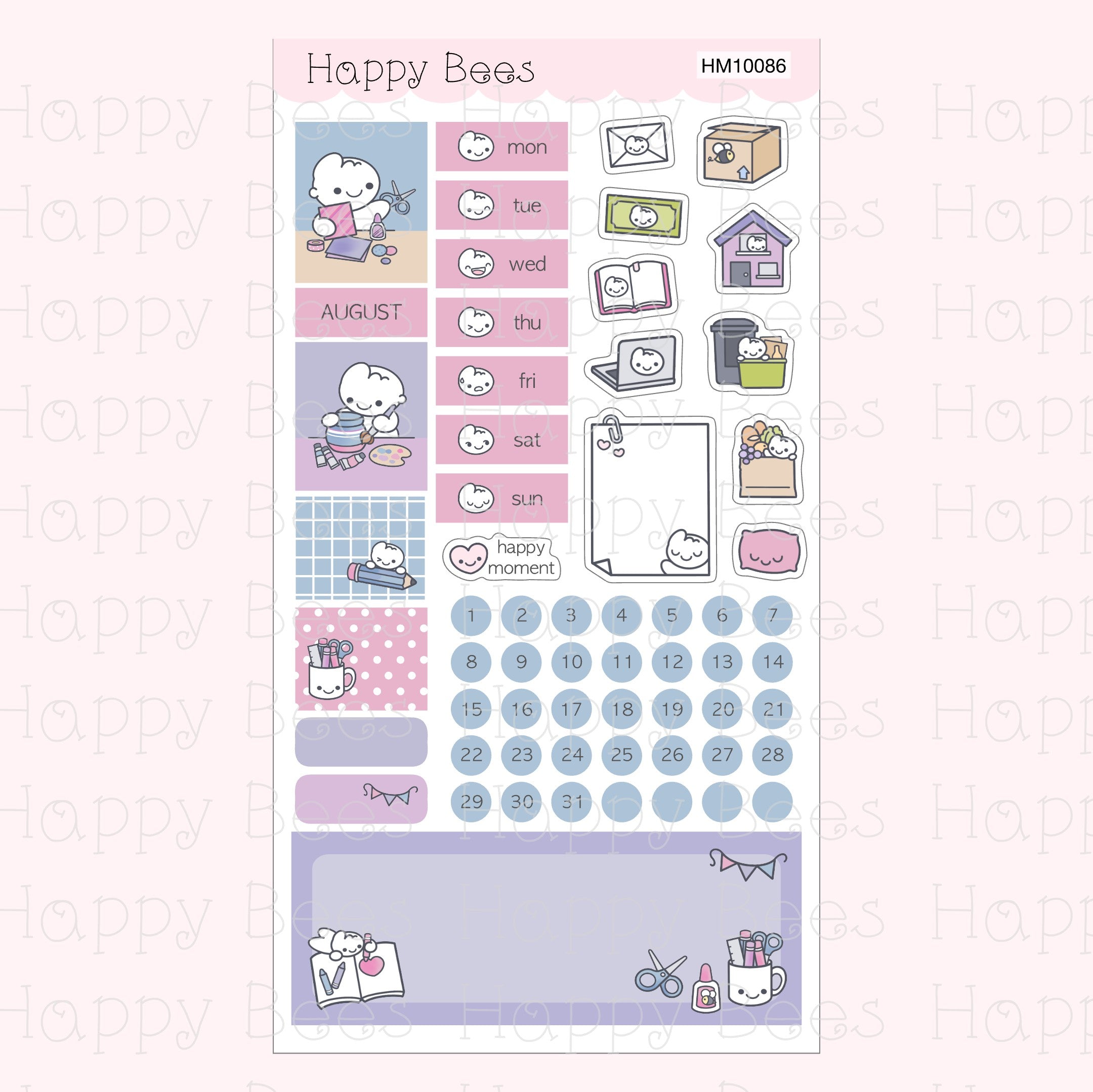 Hobonichi Weeks Monthly Planner Sticker Kit Vol. 3 HM10079-90