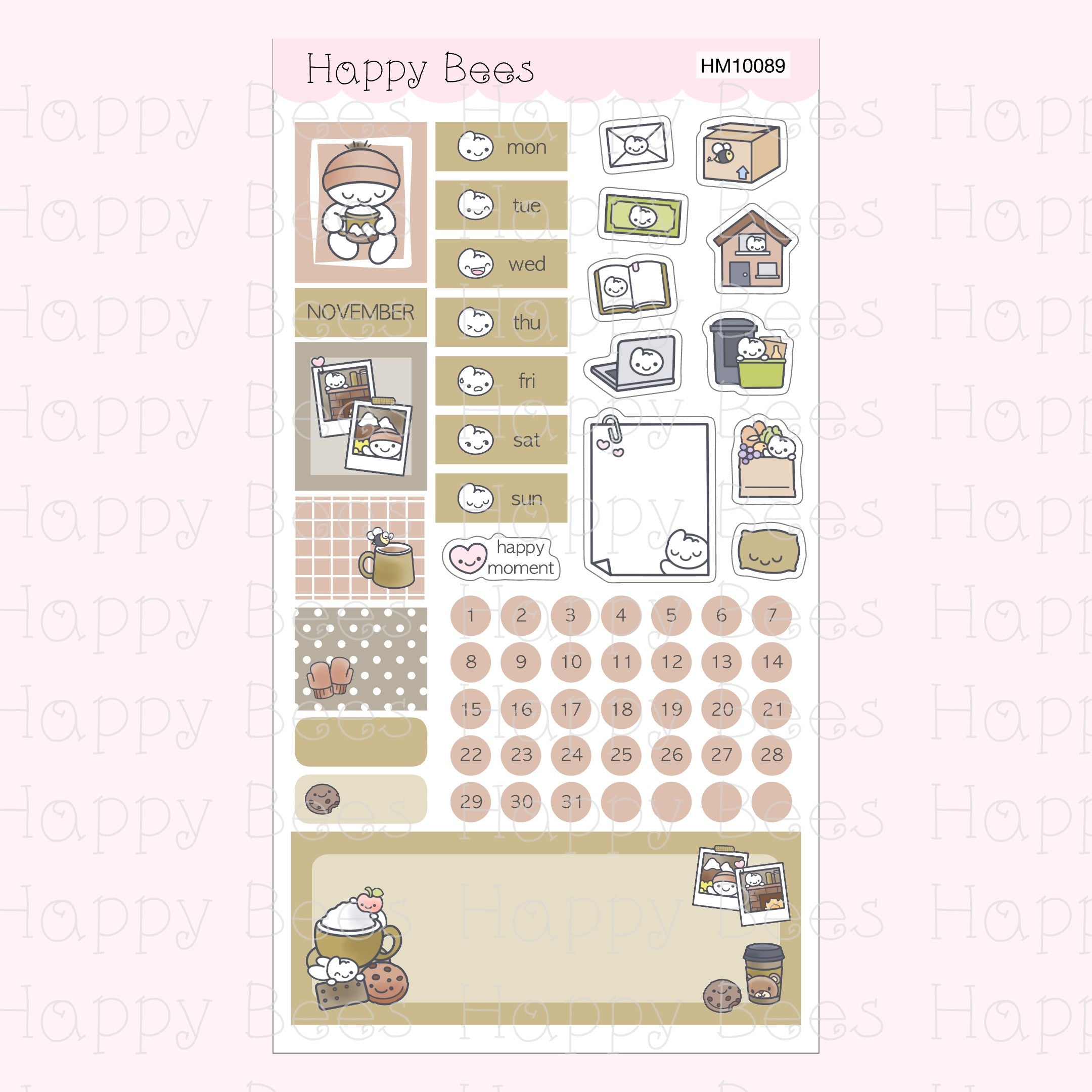 Hobonichi Weeks Monthly Planner Sticker Kit Vol. 3 HM10079-90