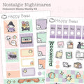 Nostalgic Nightmares - Hobonichi Weeks Weekly Planner Sticker Kit HOct26