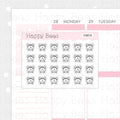 Tiny Minimal Icons / Daily Life - Cute Doodles Planner Stickers I10013