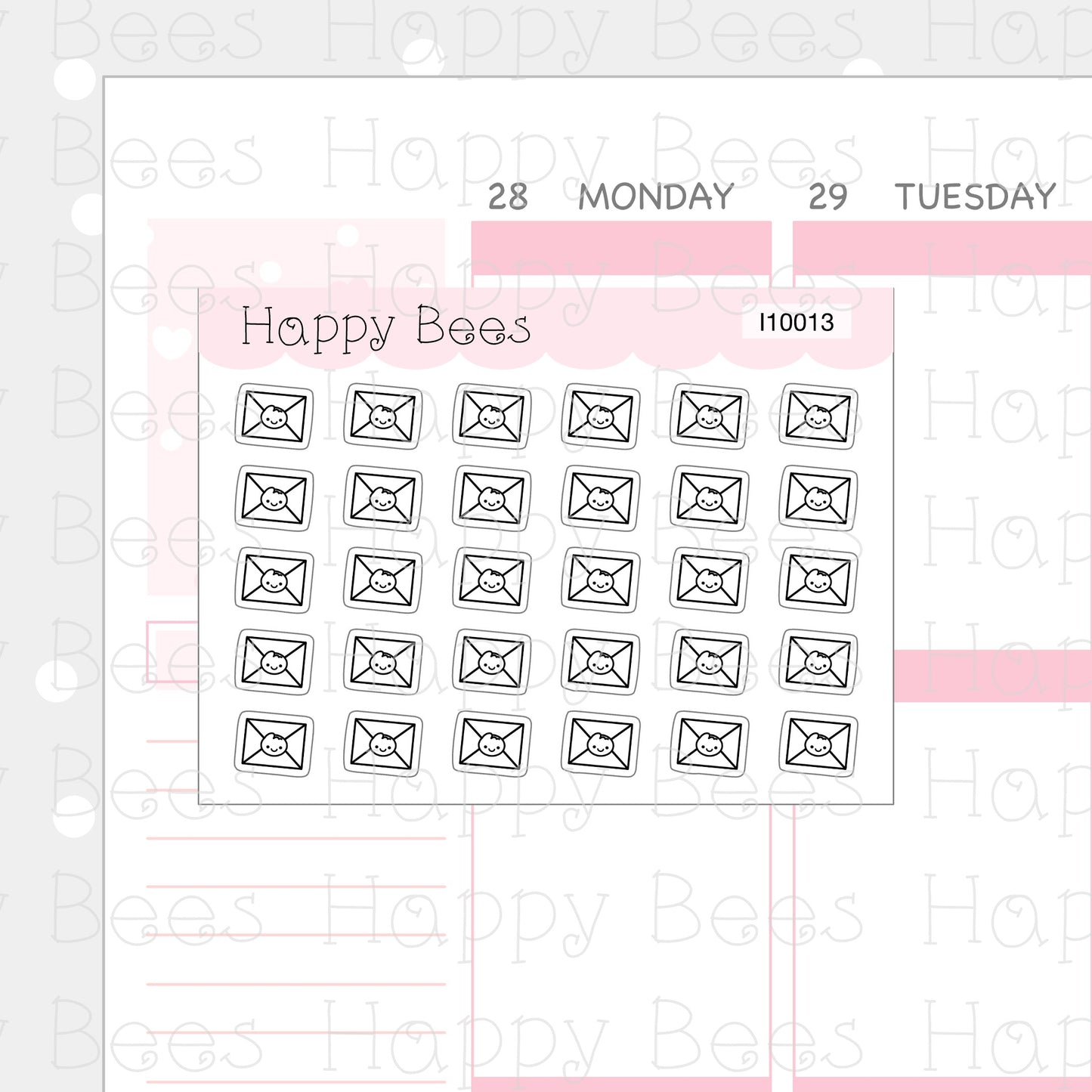 Tiny Minimal Icons / Daily Life - Cute Doodles Planner Stickers I10013