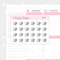 Tiny Minimal Icons / Chores - Cute Doodles Planner Stickers I10015