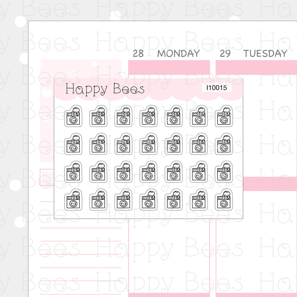 Tiny Minimal Icons / Chores - Cute Doodles Planner Stickers I10015