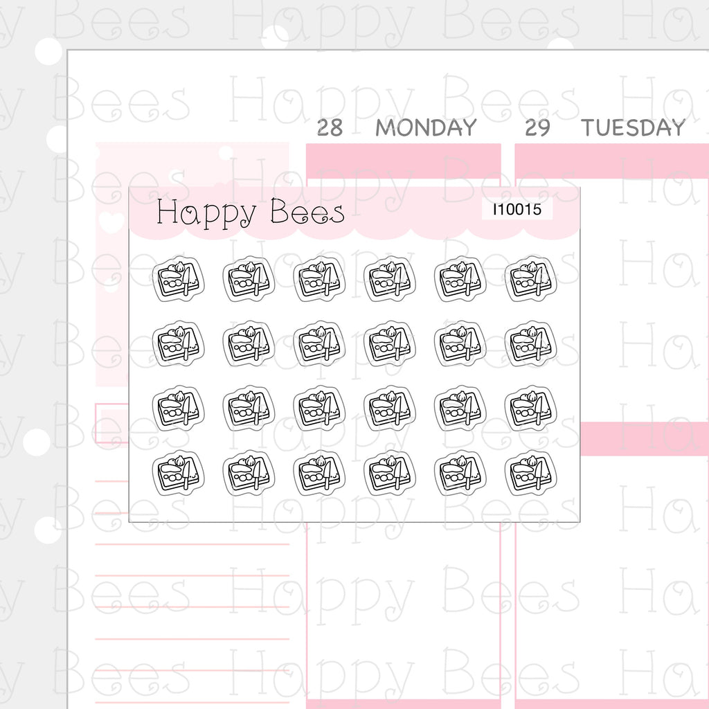 Tiny Minimal Icons / Chores - Cute Doodles Planner Stickers I10015