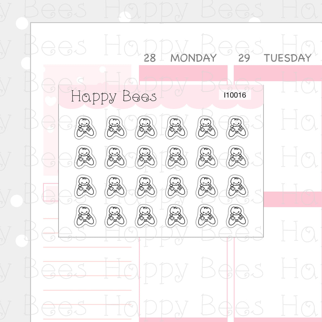 Tiny Minimal Icons / Hobbies - Cute Doodles Planner Stickers I10016