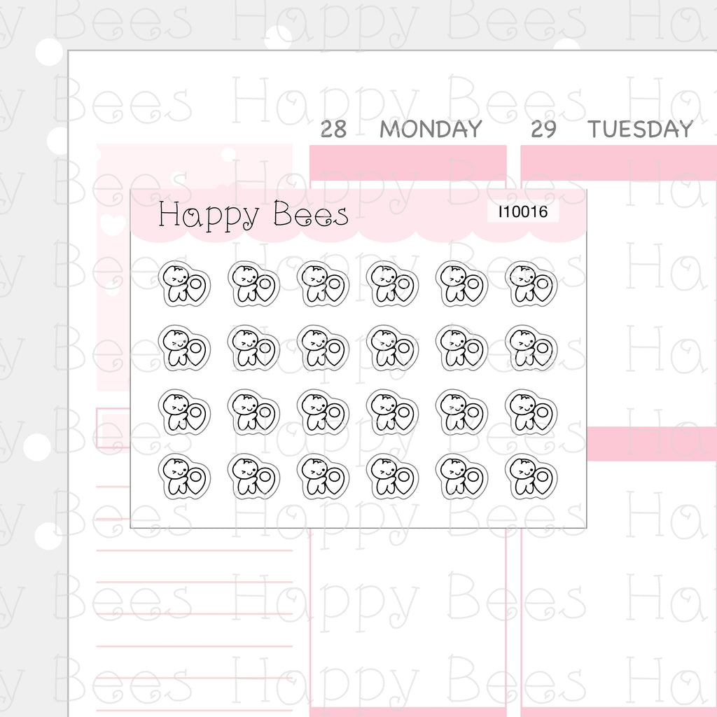 Tiny Minimal Icons / Hobbies - Cute Doodles Planner Stickers I10016