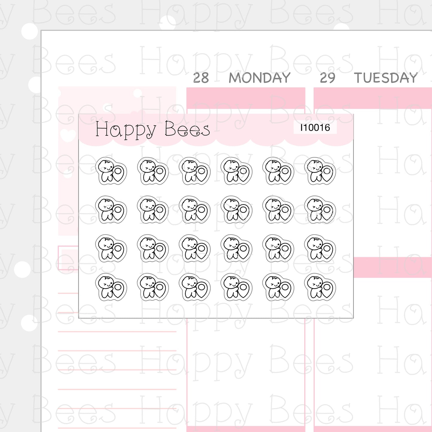 Tiny Minimal Icons / Hobbies - Cute Doodles Planner Stickers I10016