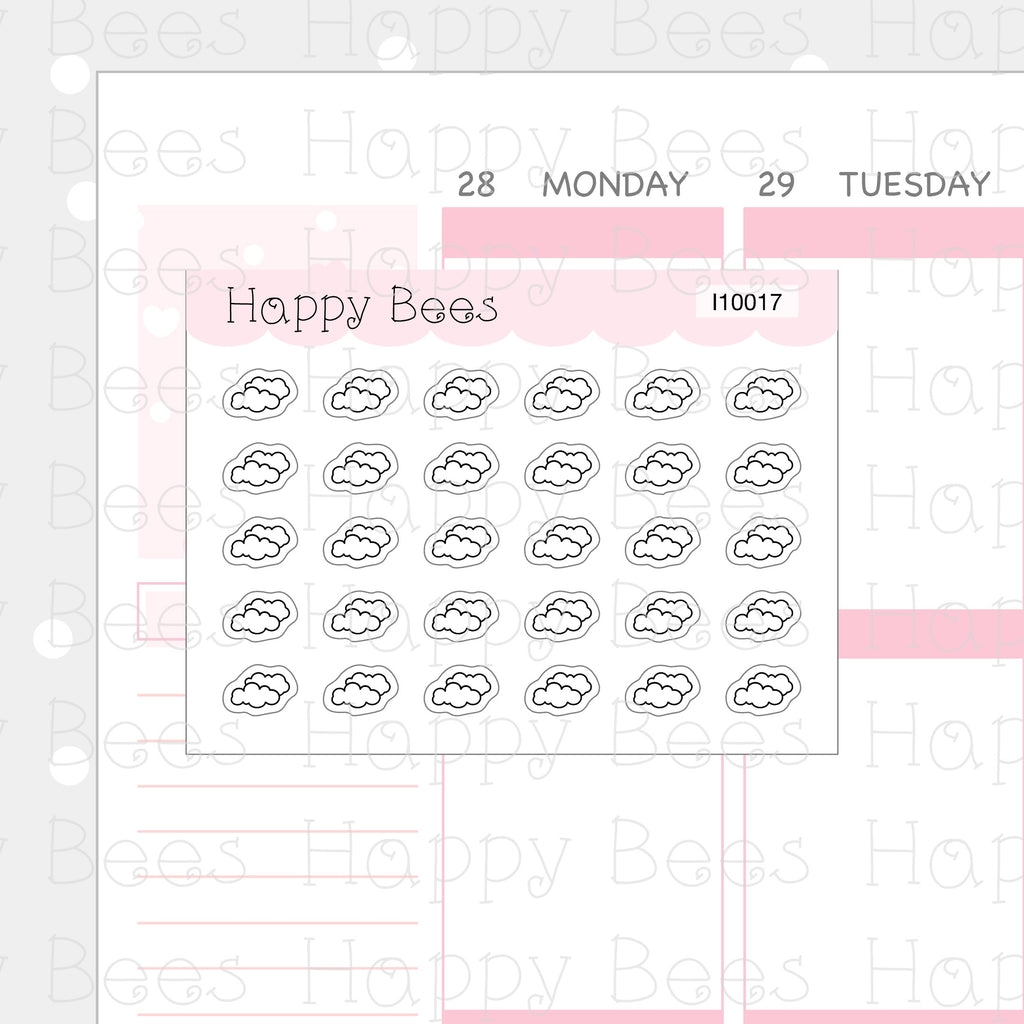Tiny Minimal Icons / Weather - Cute Doodles Planner Stickers I10017