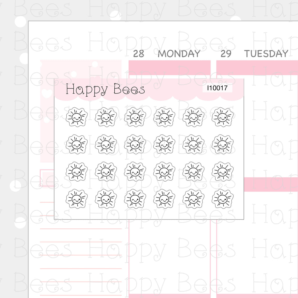 Tiny Minimal Icons / Weather - Cute Doodles Planner Stickers I10017