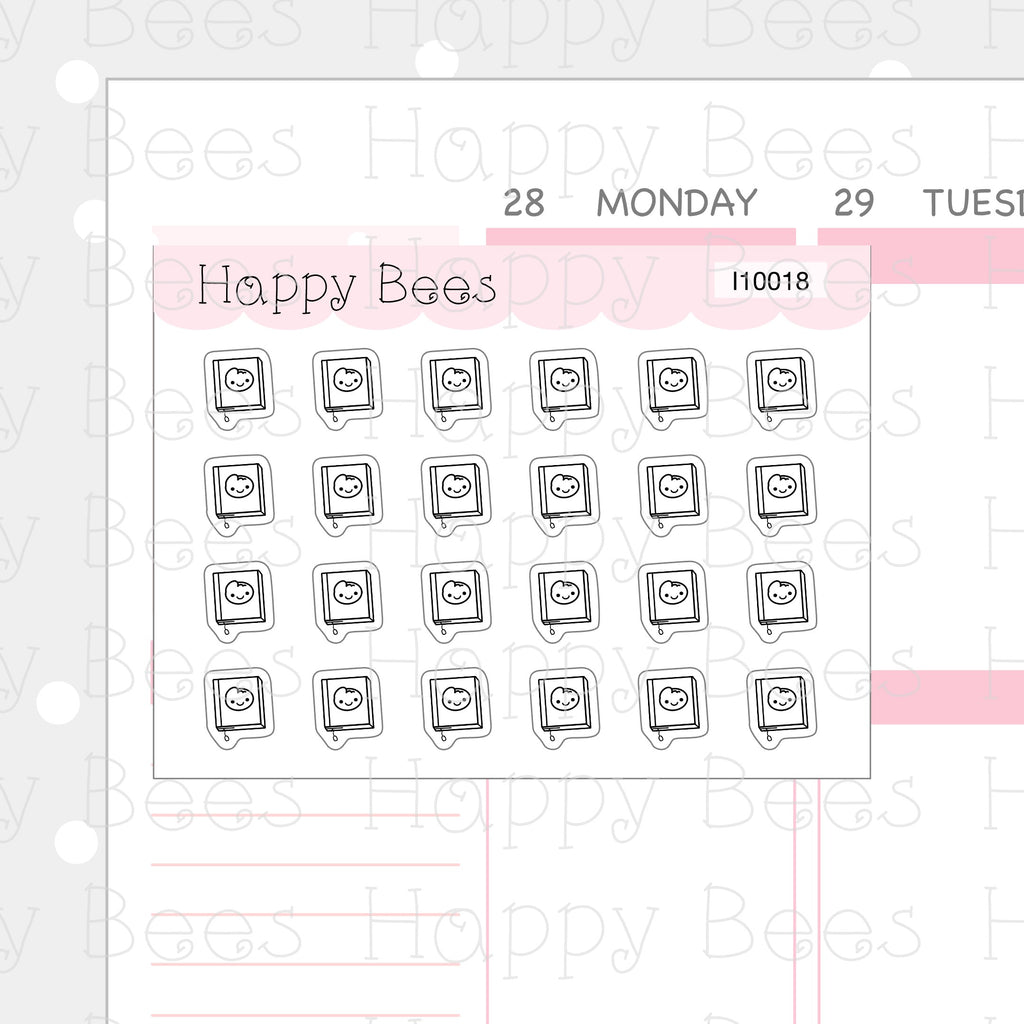 Tiny Minimal Icons / Planning - Cute Doodles Planner Stickers I10018