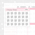 Tiny Minimal Icons / Planning - Cute Doodles Planner Stickers I10018