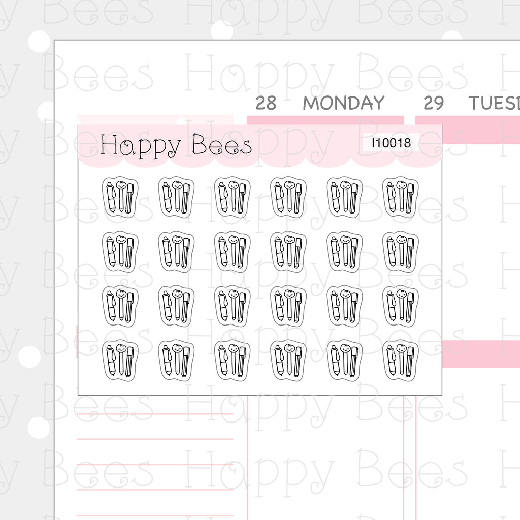 Tiny Minimal Icons / Planning - Cute Doodles Planner Stickers I10018