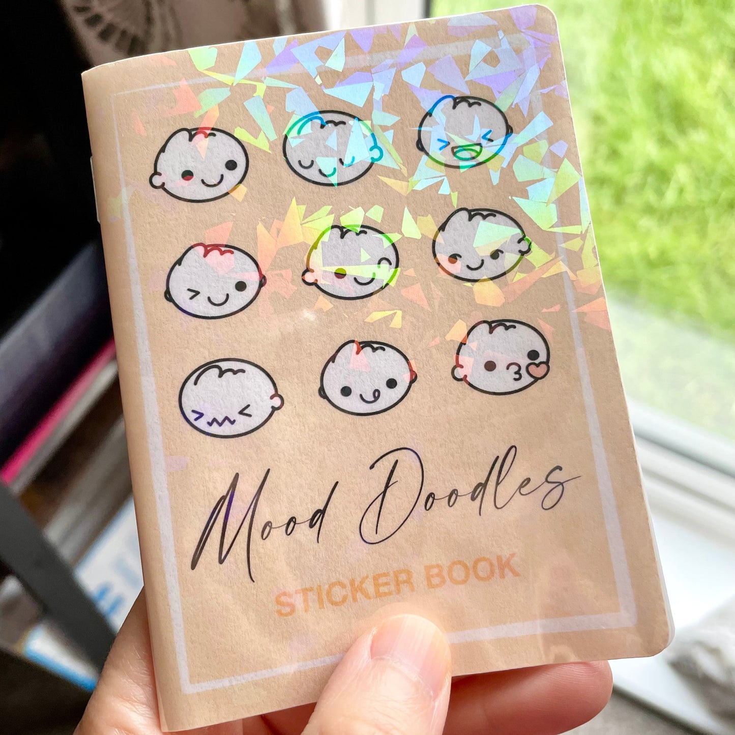 Mood Doodles Sticker Book - Cute Emotions Head Journal Planner Stickers SB10005
