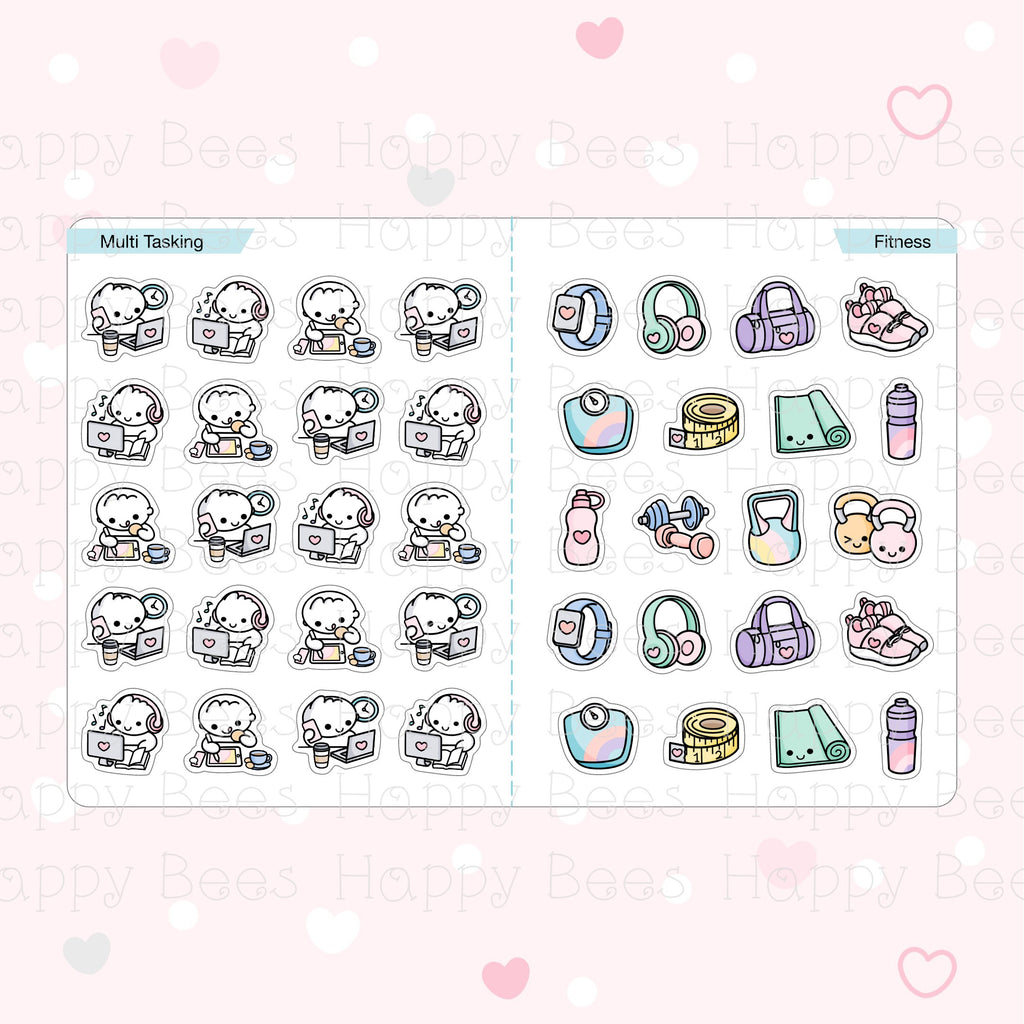 Bestseller Sticker Book - Cute Doodles Journal Planner Stickers SB10002