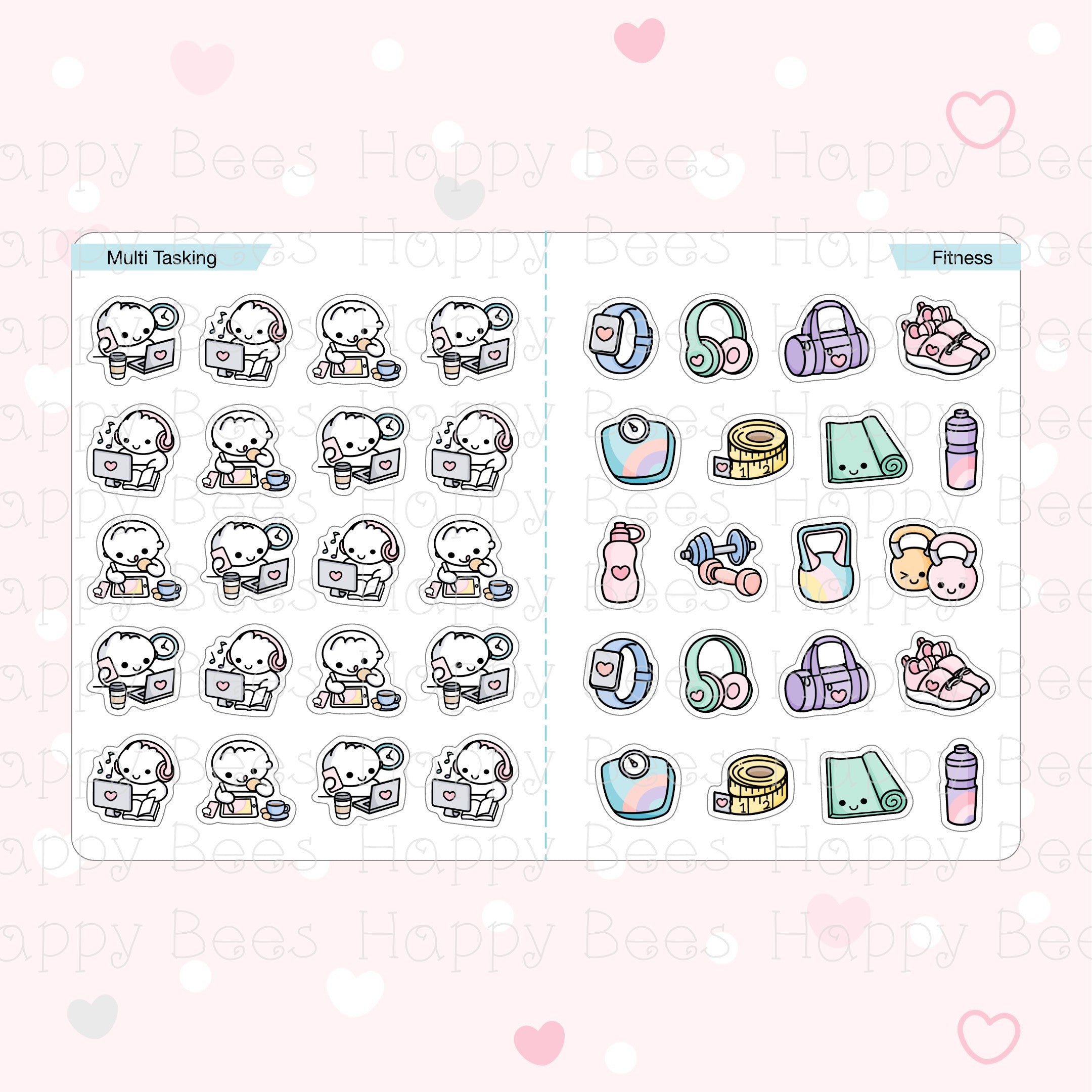 Bestseller Sticker Book - Cute Doodles Journal Planner Stickers SB10002