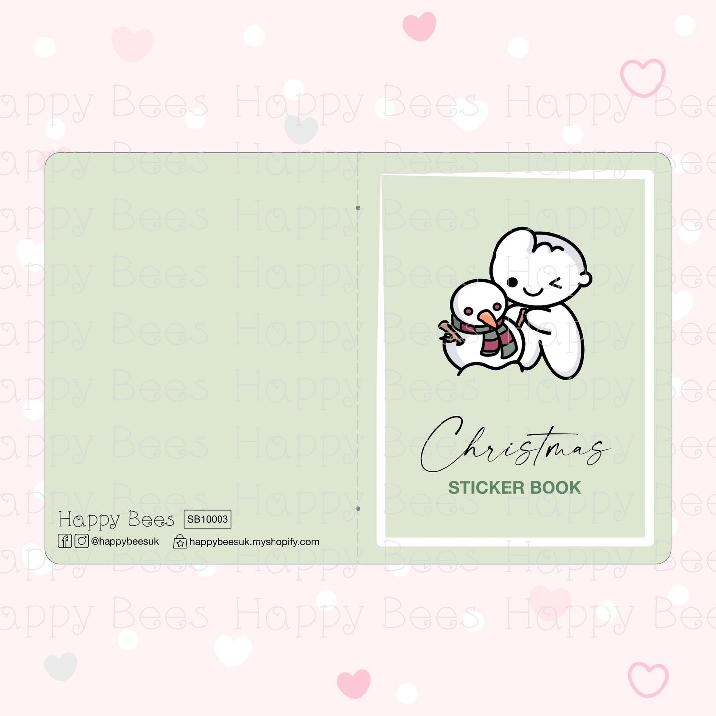 Christmas Sticker Book - Cute Doodles Journal Planner Stickers SB10003