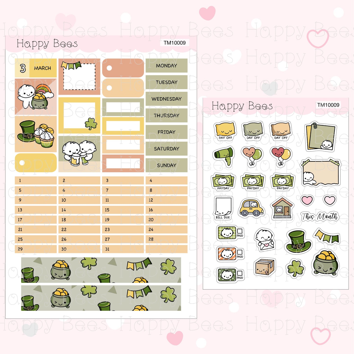 Hobonichi Techo A6 Monthly Planner Sticker Kit TM10001-12