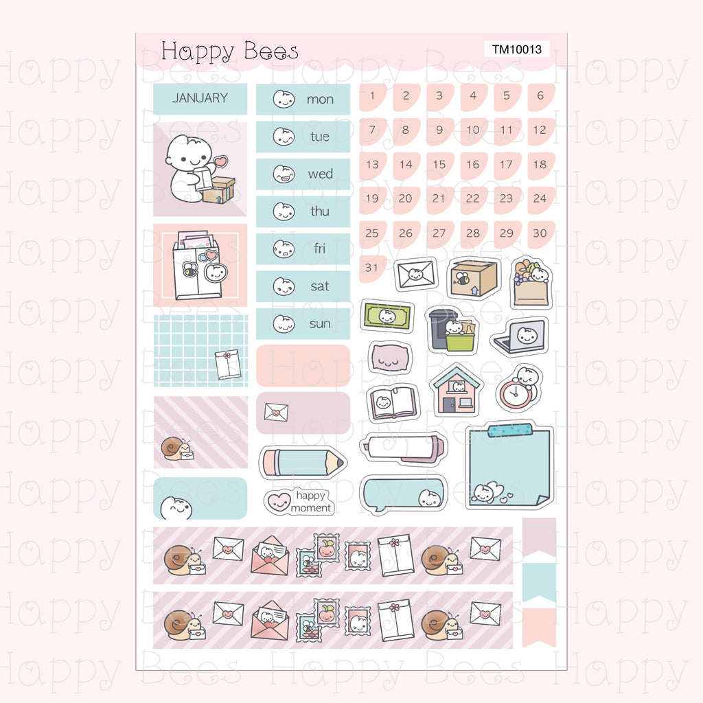 Hobonichi Techo A6 Monthly Planner Sticker Kit Vol. 3 TM10013-24