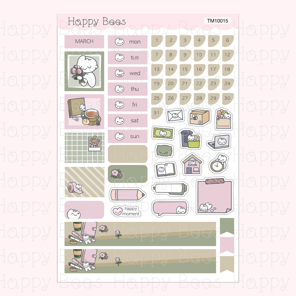 Hobonichi Techo A6 Monthly Planner Sticker Kit Vol. 3 TM10013-24