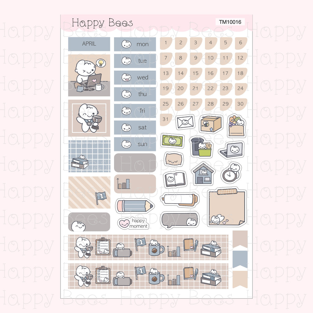 Hobonichi Techo A6 Monthly Planner Sticker Kit Vol. 3 TM10013-24