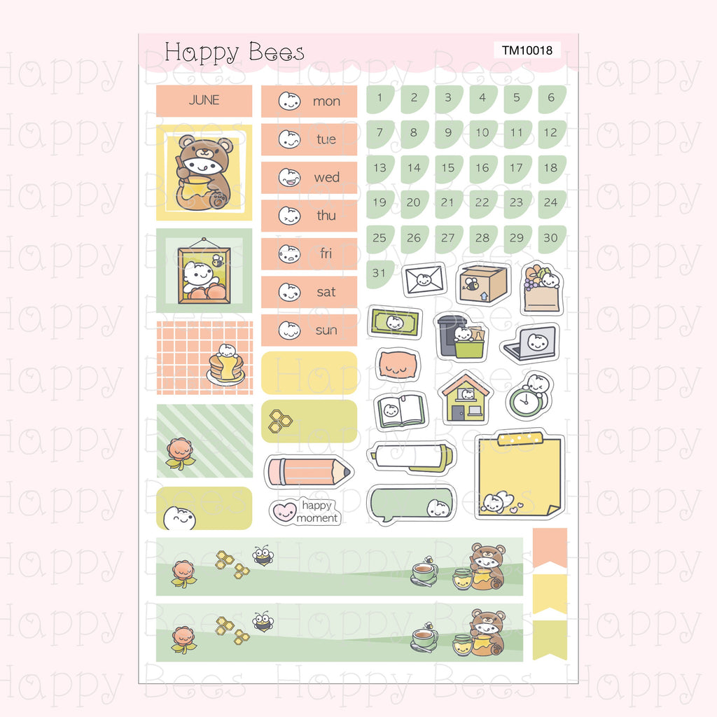 Hobonichi Techo A6 Monthly Planner Sticker Kit Vol. 3 TM10013-24