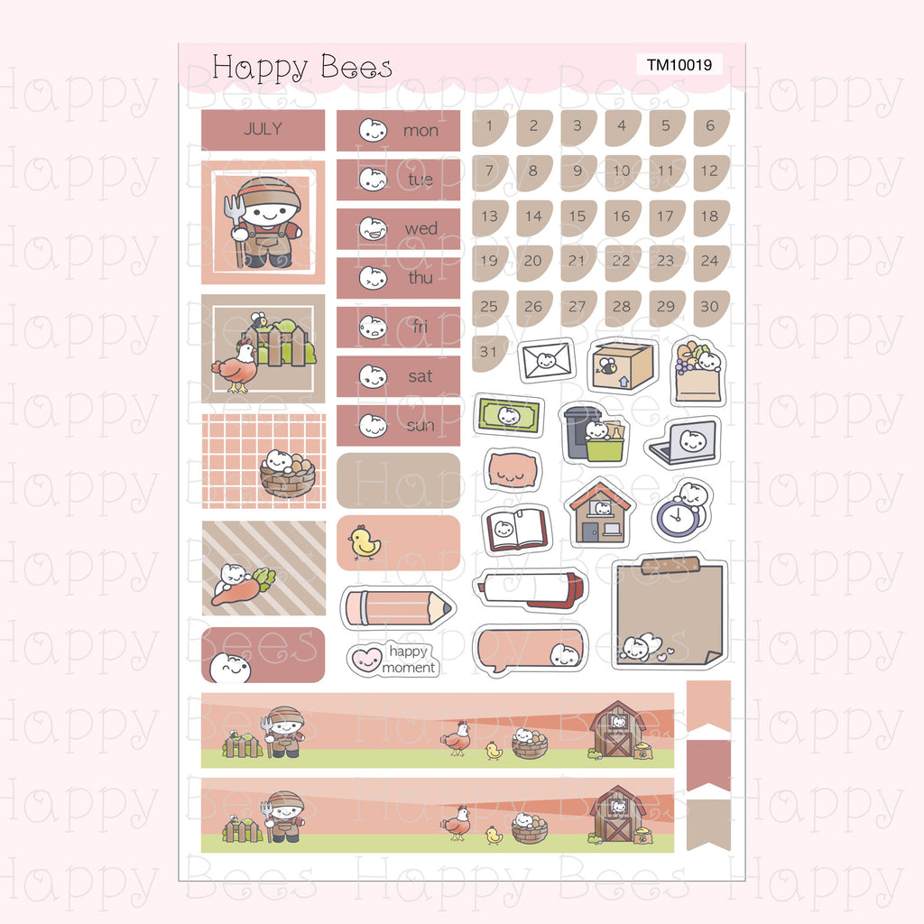 Hobonichi Techo A6 Monthly Planner Sticker Kit Vol. 3 TM10013-24