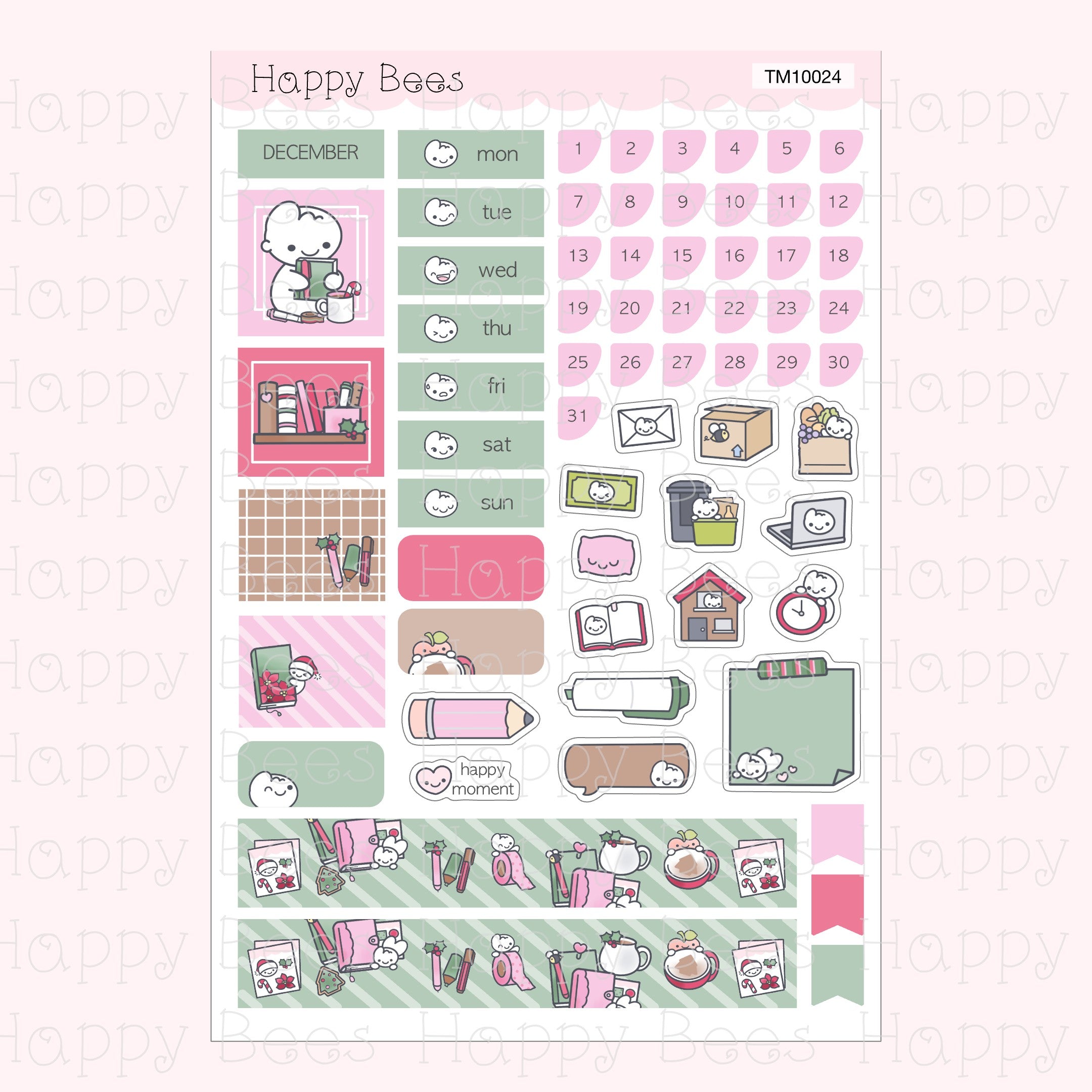Hobonichi Techo A6 Monthly Planner Sticker Kit Vol. 3 TM10013-24