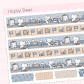 Workaholic Washi Strips - Cute Doodles Planner Stickers W10012