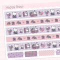 Vampire Washi Strips - Cute Doodles Planner Stickers W10018