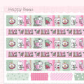 Festive Planning Washi Strips - Cute Doodles Planner Stickers W10020