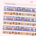 Trick or Treat Washi Strips - Cute Doodles Halloween Planner Stickers W10003