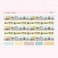 Seasonal Washi Strips - Cute Doodles Planner Stickers W10004-7